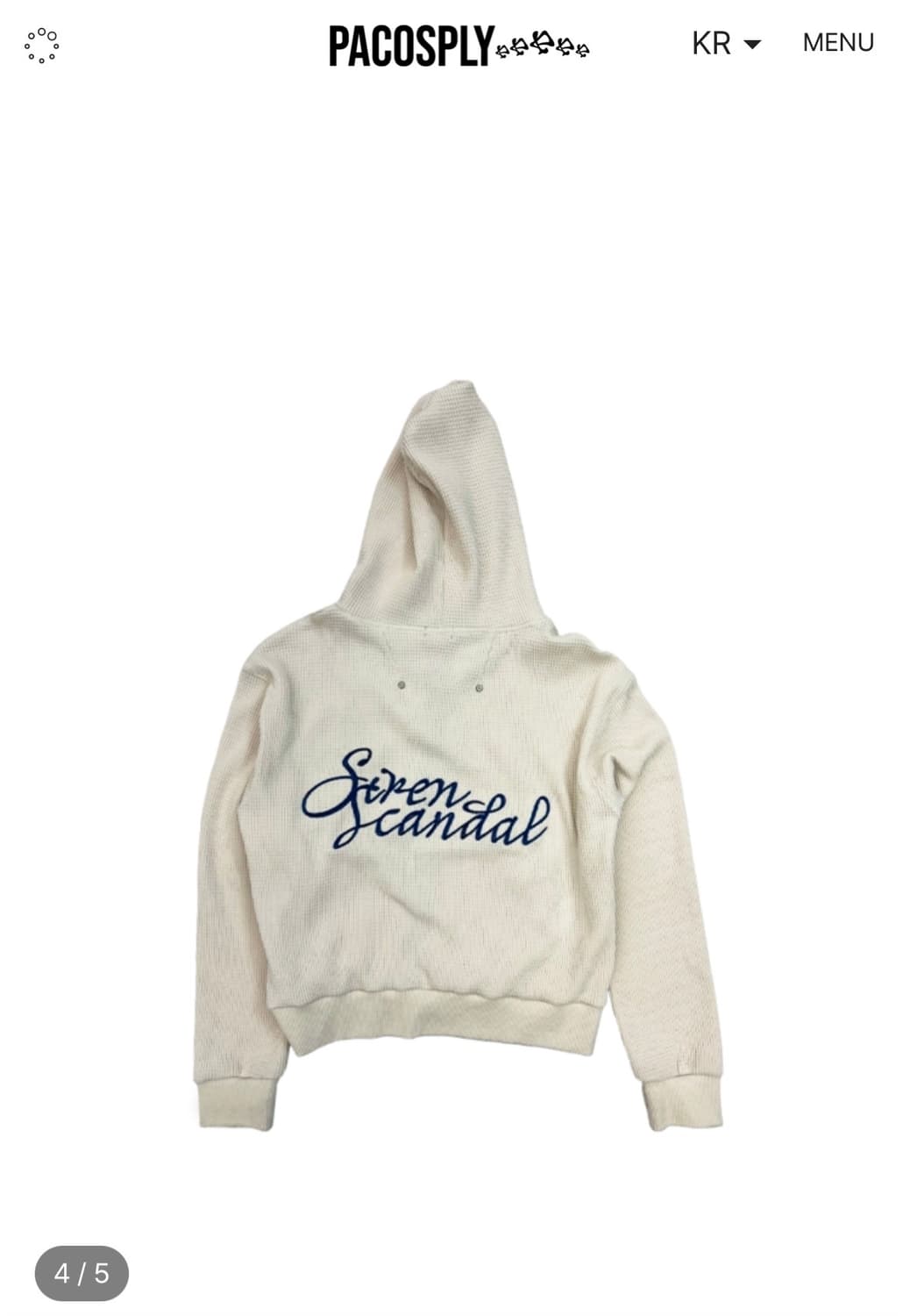 Pacosply SIREN SCANDAL ZIP UP HOODIE 상품이미지3