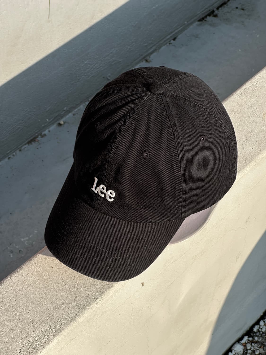 [F] Lee 리 로고 블랙 볼캡 모자 상품이미지2
