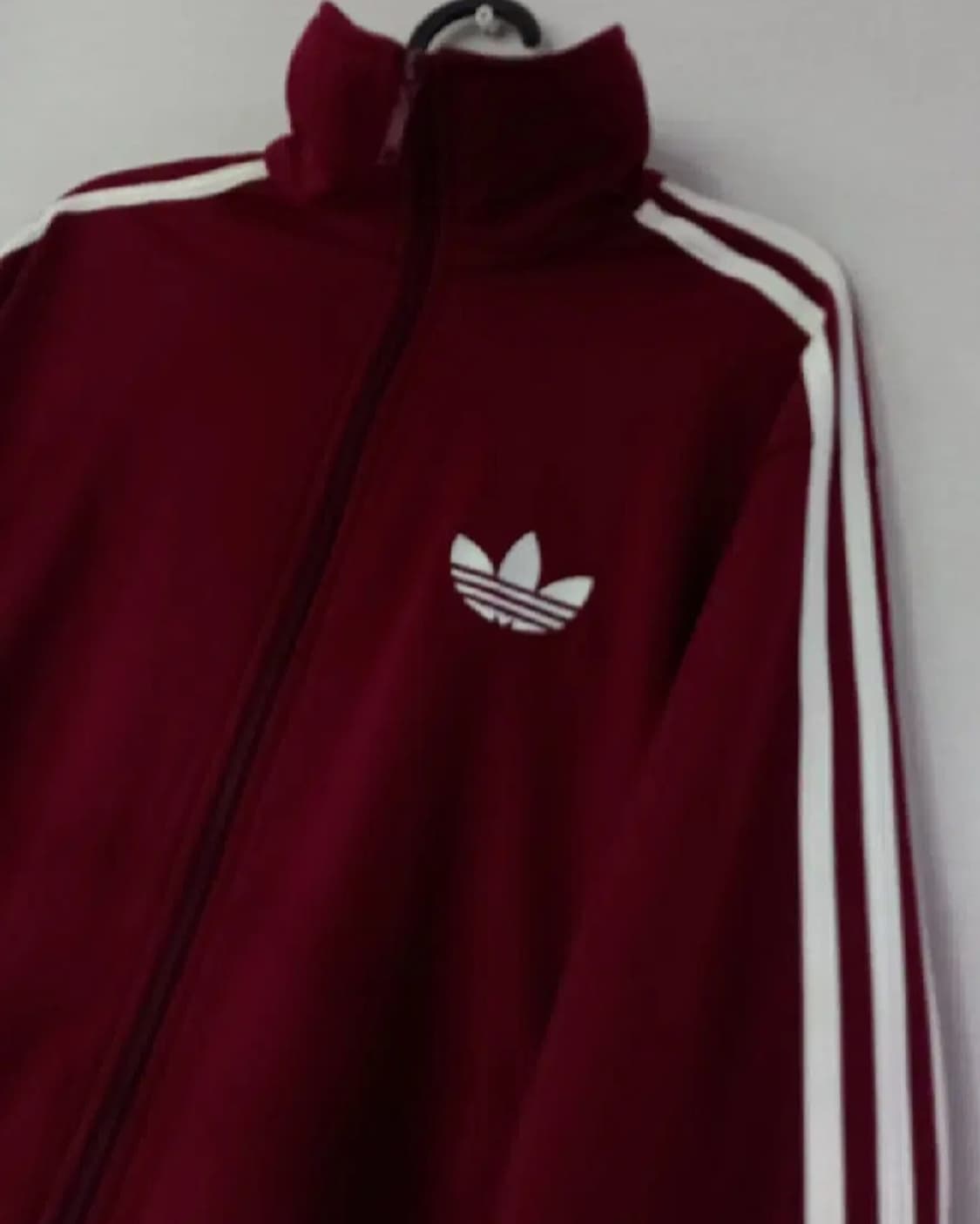 아디다스 파이어버드 희귀 버건디 트랙탑 저지 져지집업 105/XL 상품이미지2