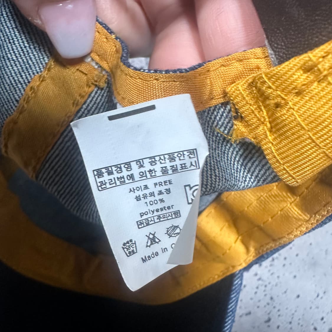 ✨ (바배) 큐빅 데님 볼캡 모자 상품이미지4