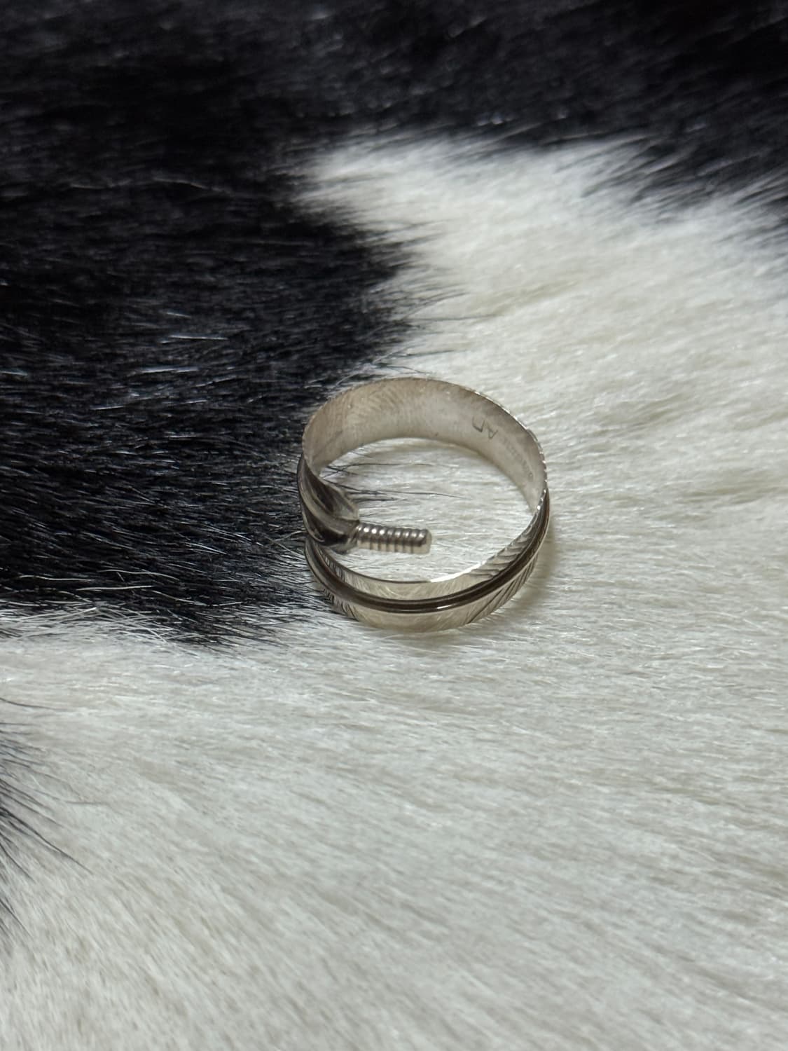 웨스턴 깃털 반지 925 실버 상품이미지1