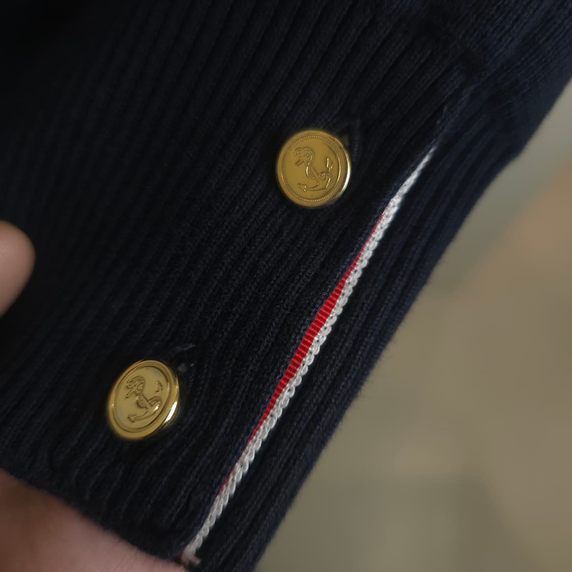 [중고/정품] 톰브라운 밀라노 스티치 가디건 네이비 상품이미지5