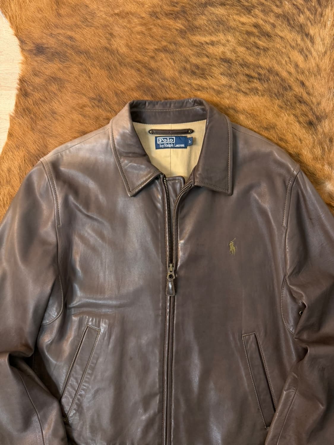 폴로 랄프로렌 맥스웰 브라운 레더 자켓  상품이미지2