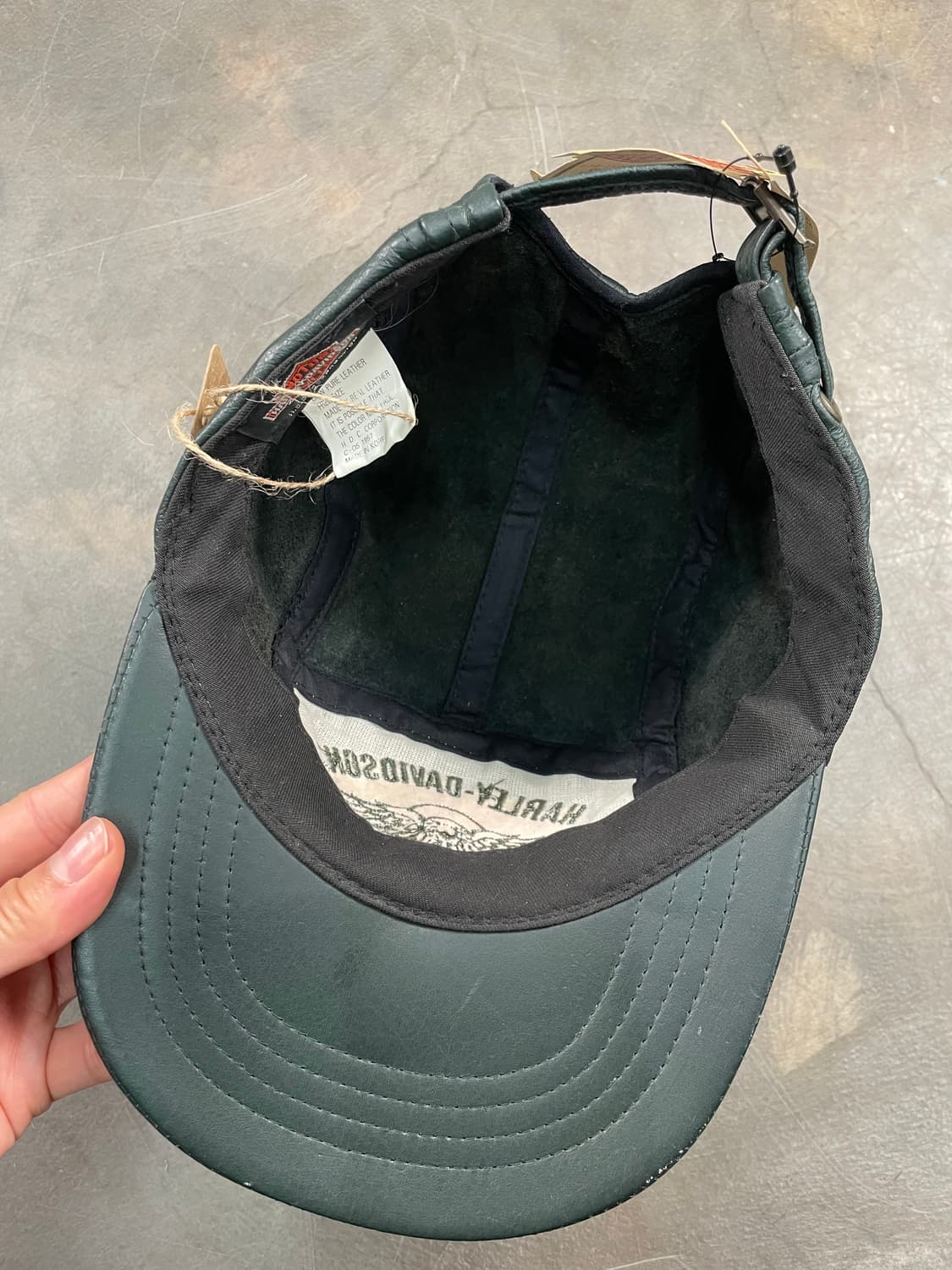 할리데이비슨 데드스탁 카우레더 캠프 캡 상품이미지7