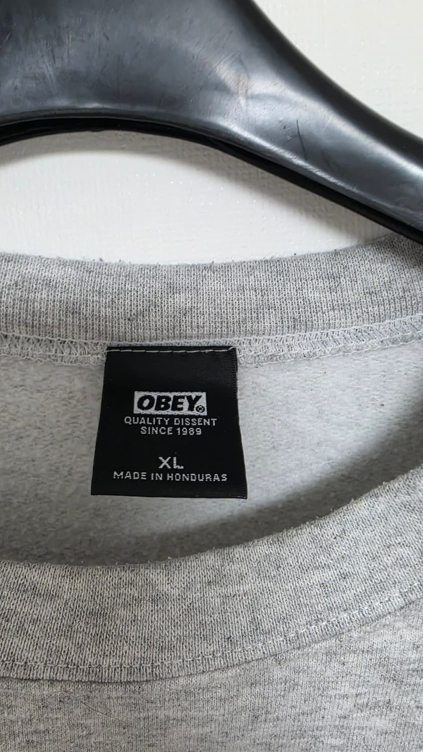 OBEY 아이콘 페이스 맨투맨 오트밀 그레이 XL 상품이미지2