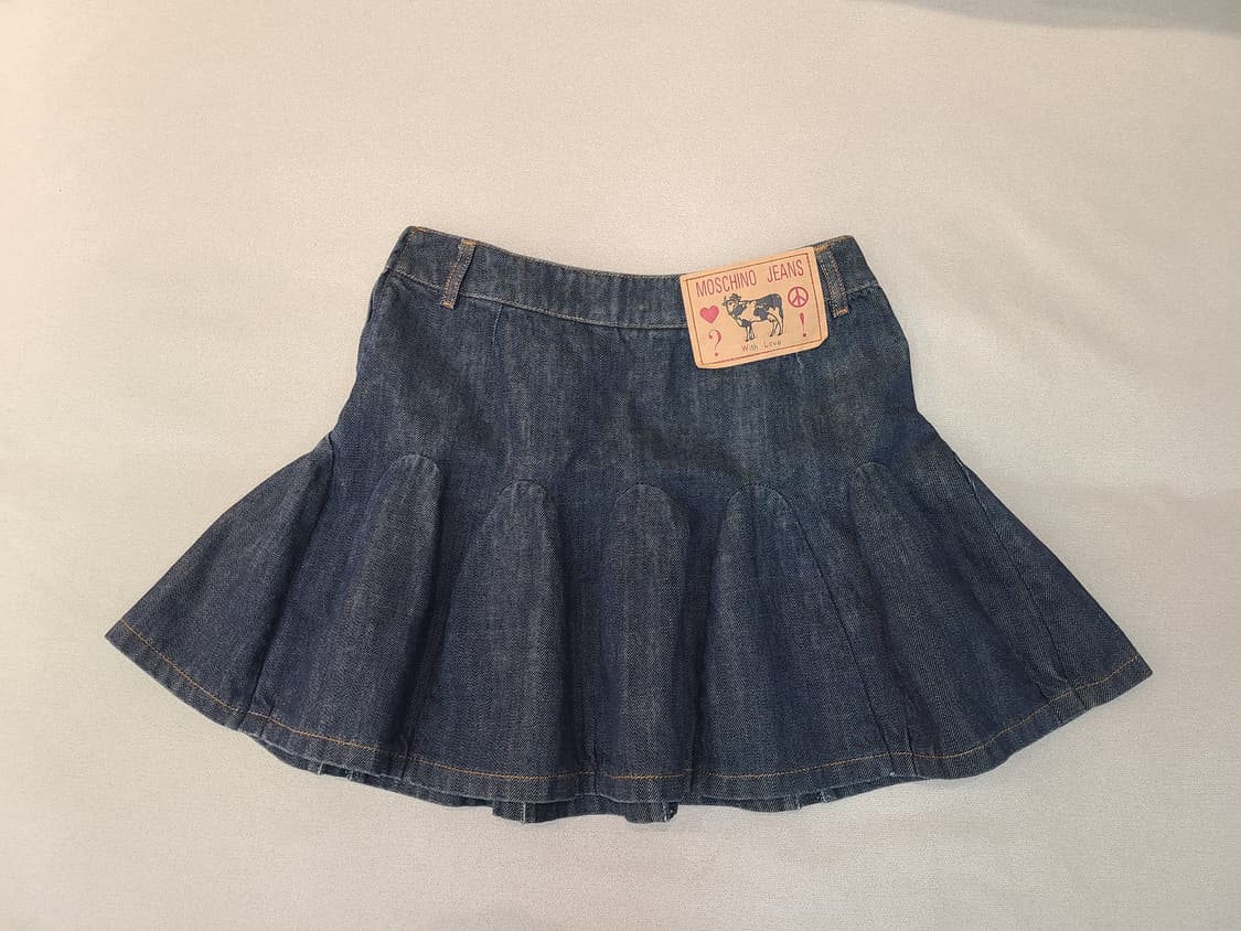 MOSCHINO jeans 모스키노 진 플레어 데님스커트 청스커트 38 상품이미지6