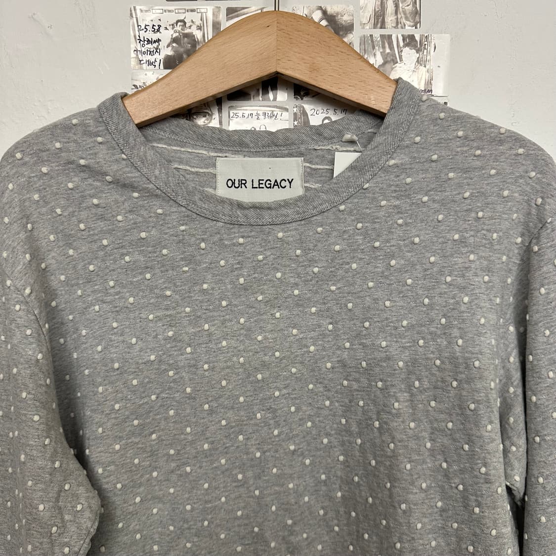 아워레가시 자카드 도트 롱슬리브 상품이미지2