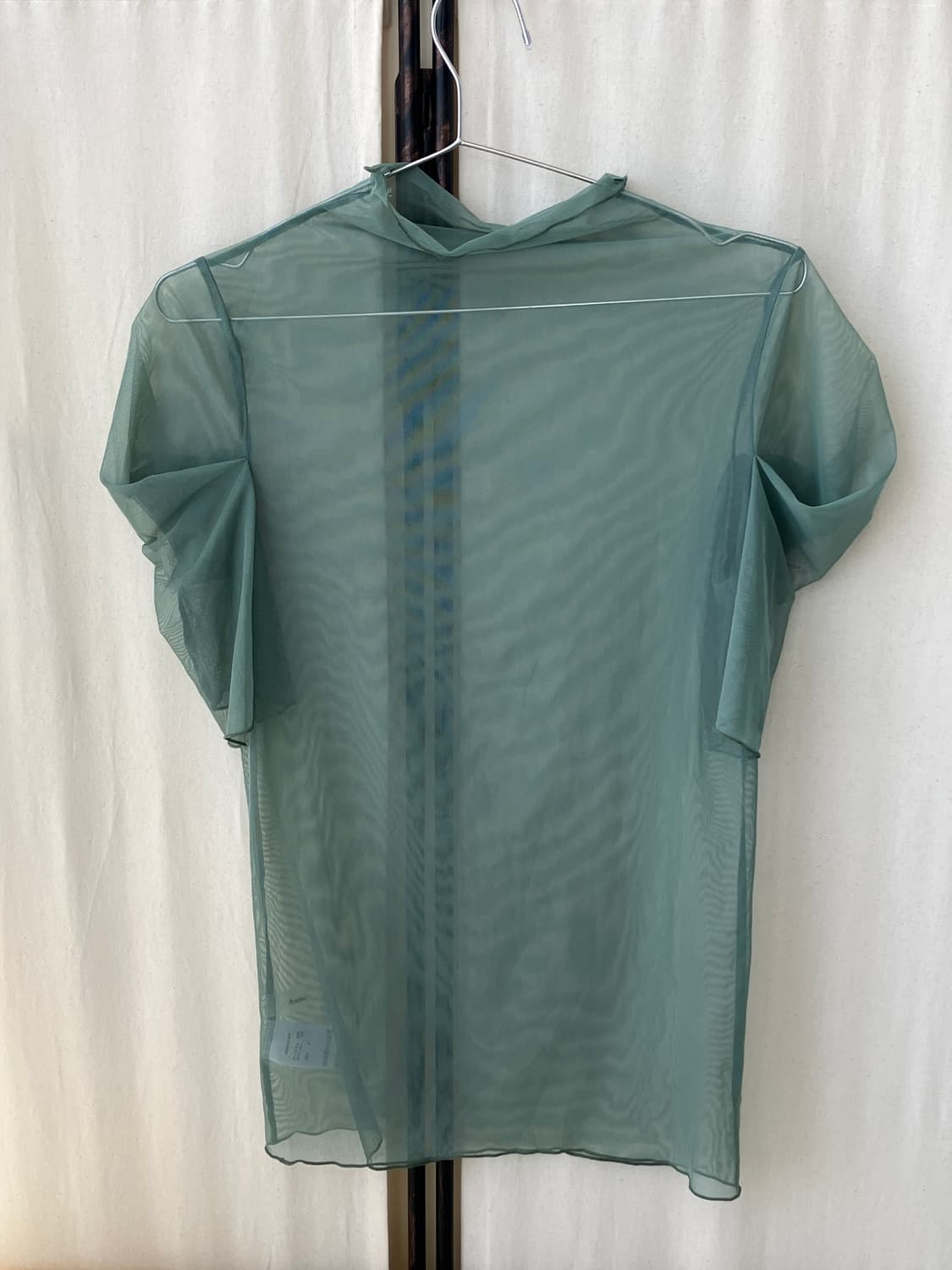mint sheer frill layered half t-shirt 상품이미지4