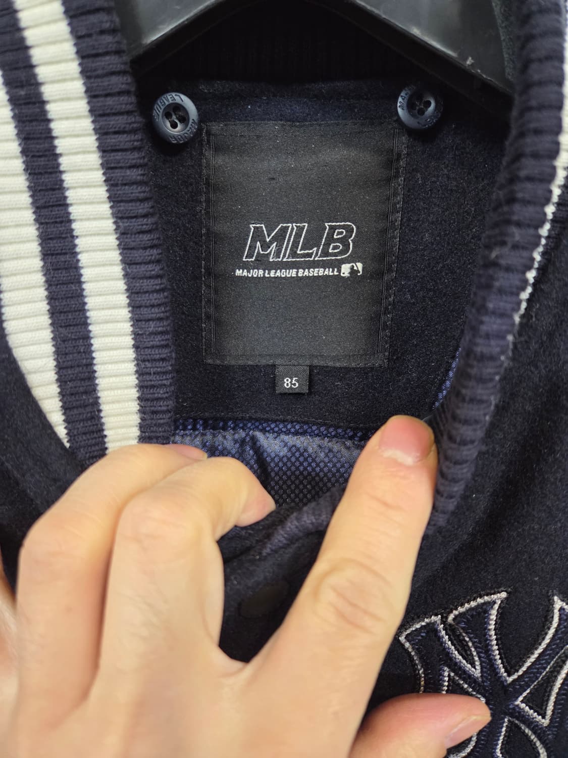 엠엘비 뉴욕양키즈 울 레더 패딩 바시티자켓 85 상품이미지3