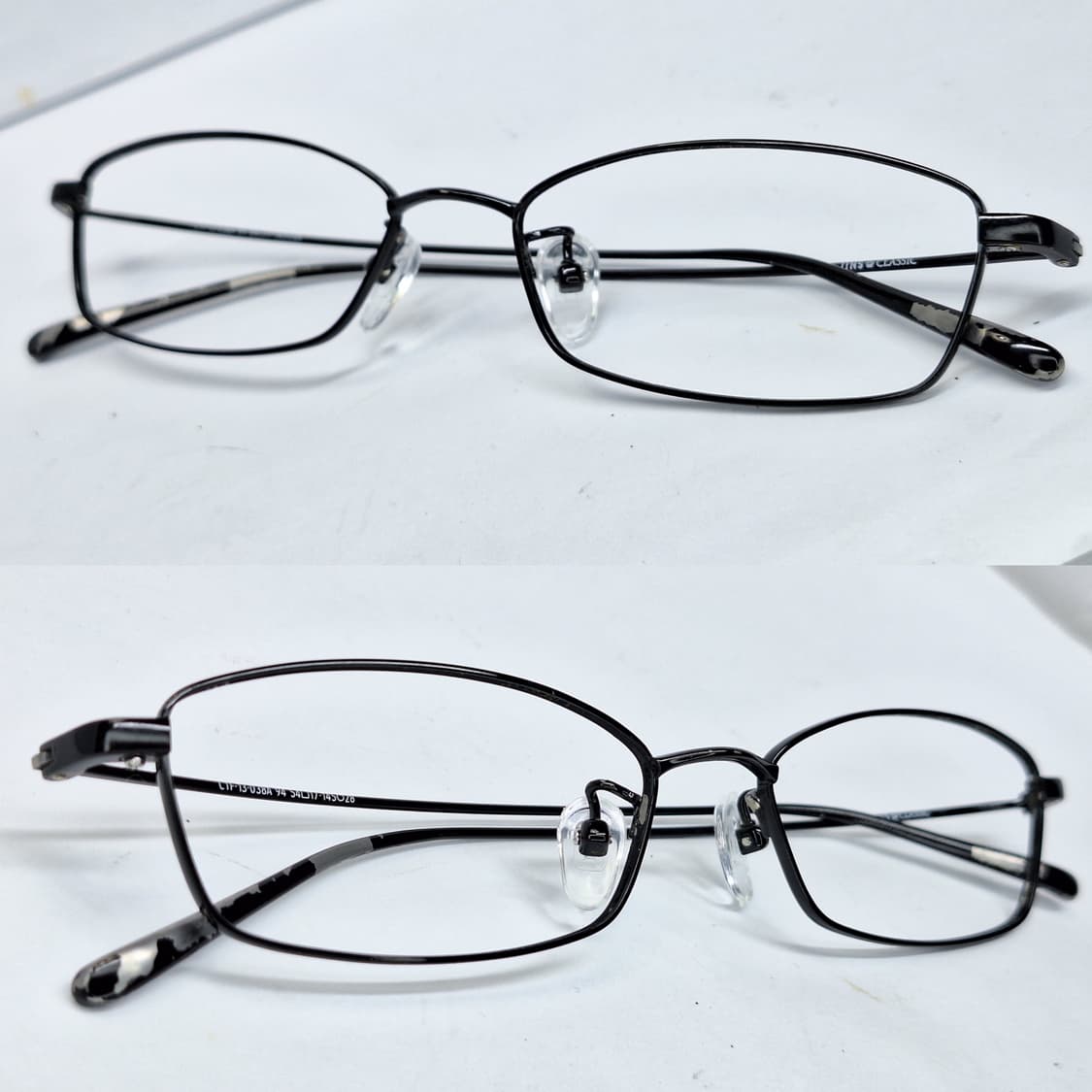 진스 클래식 CTF-13-038A 블랙 초경량 슬림 메탈 안경테 일본수입 상품이미지8