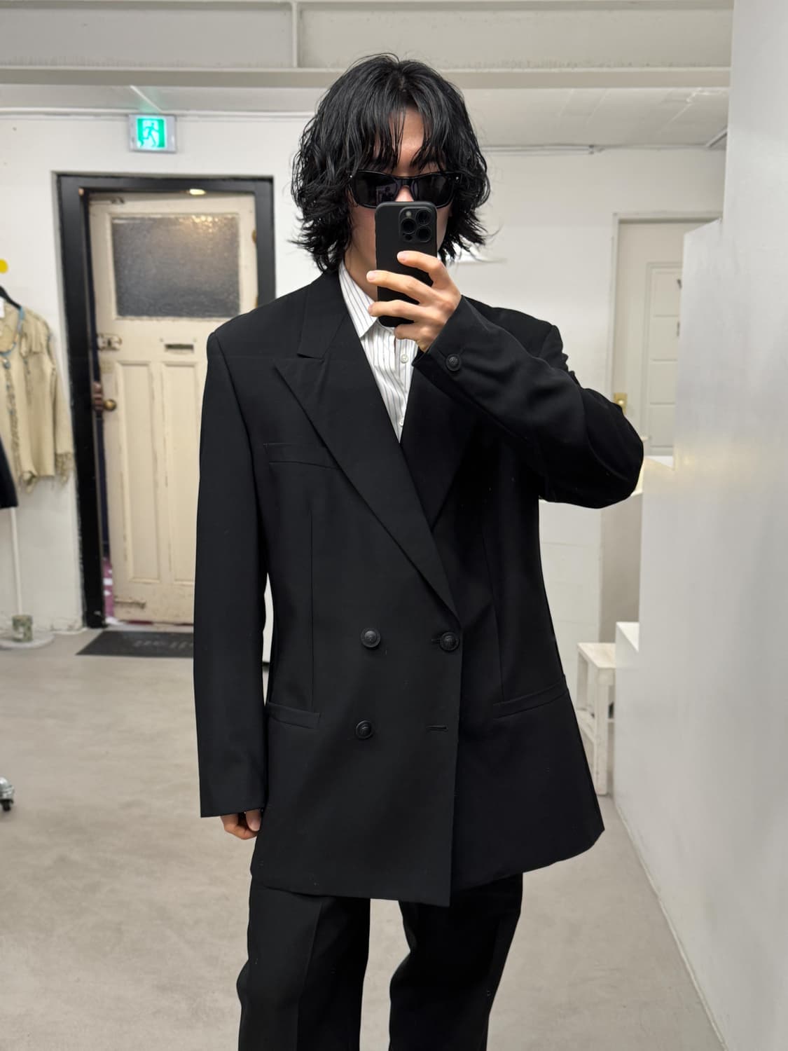 베르사체 블랙 더블 자켓 상품이미지7