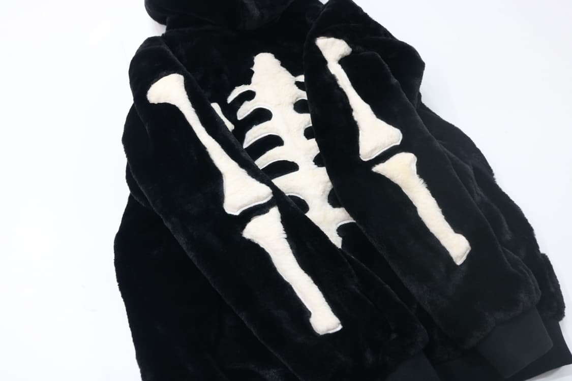 밴슨 스켈레톤 후리스 후드집업 상품이미지4