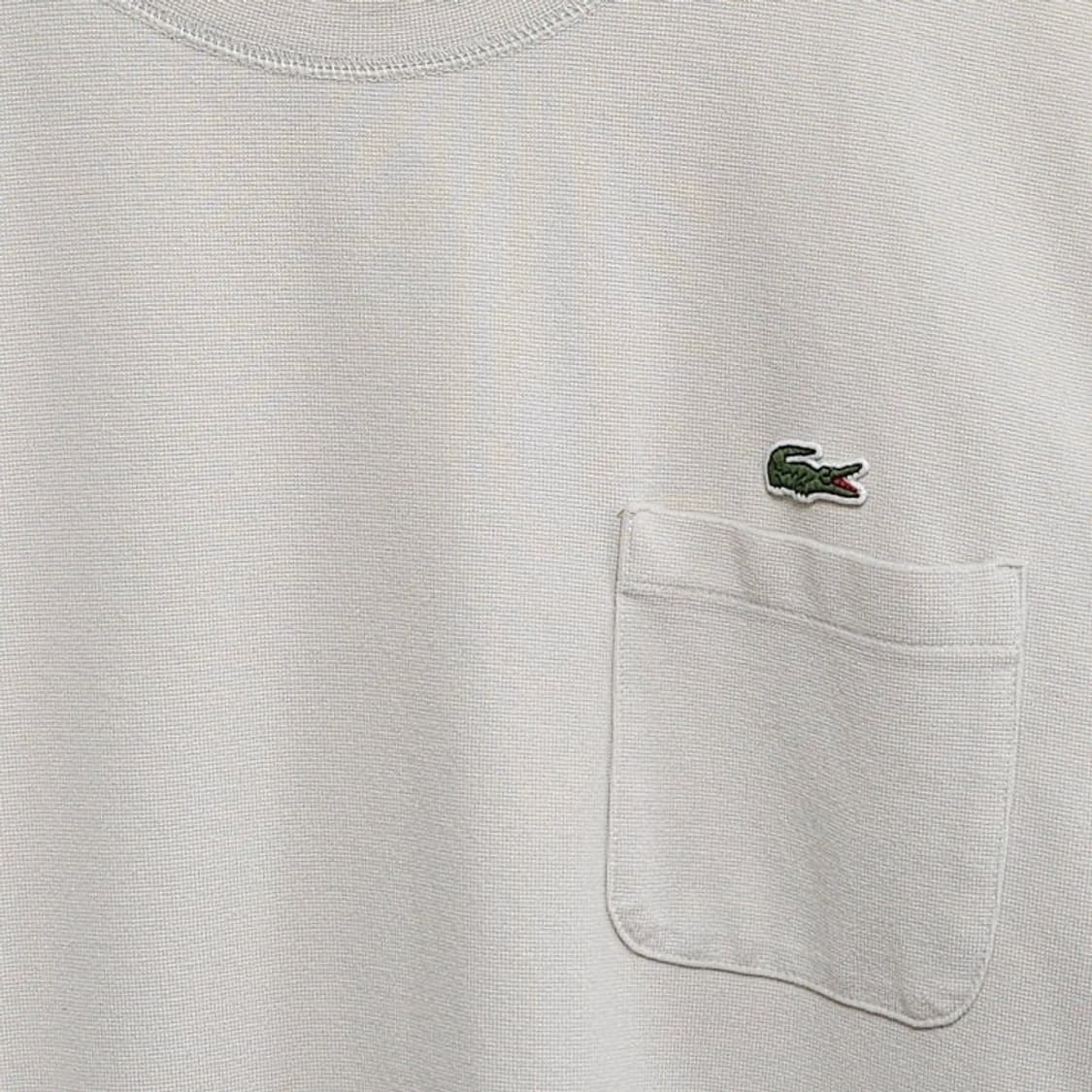 105 LACOSTE 라코스테 포켓 반팔 스웻티 베이지 루즈핏 상품이미지2