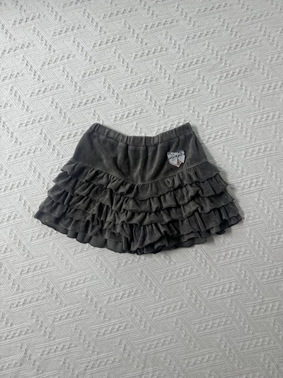 레이스 디테일 후드 집업 프릴 스커트 3pcs SET 상품이미지9