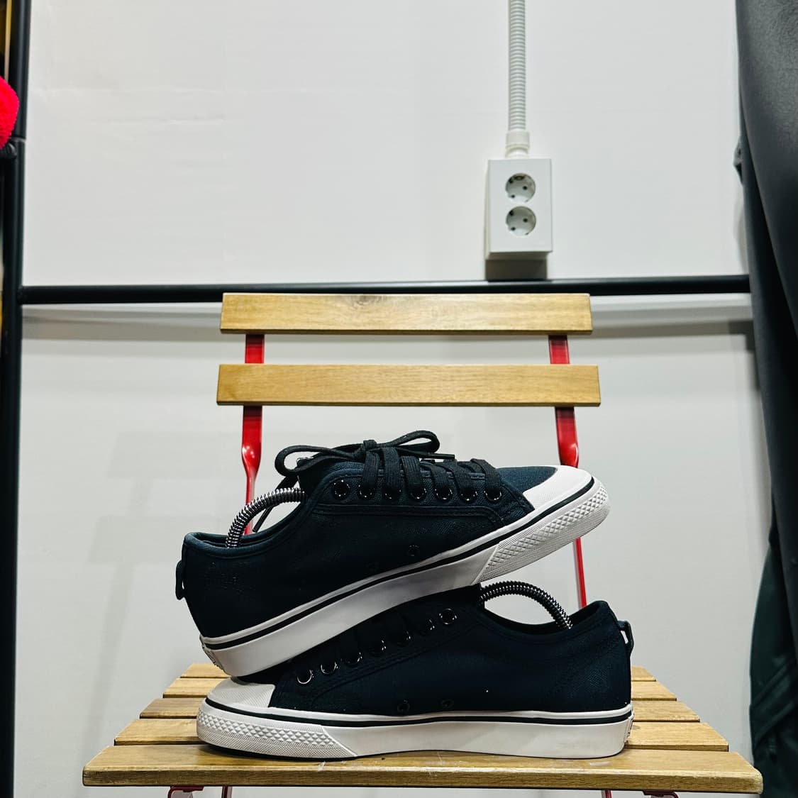 250) 아디다스 운동화 남녀공용 신발 니짜 트레포일 블랙 상품이미지7