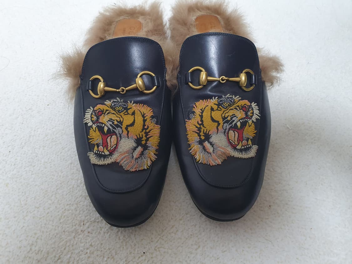 GUCCI 구찌 프린스타운 타이거 패치 뮬 정품)9 상품이미지2