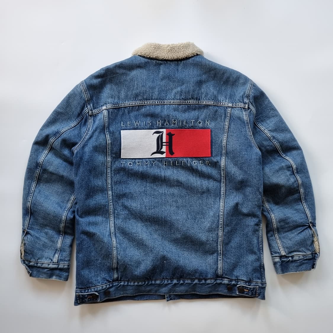 타미힐피거 빅로고 데님 쉐르파 자켓 상품이미지1