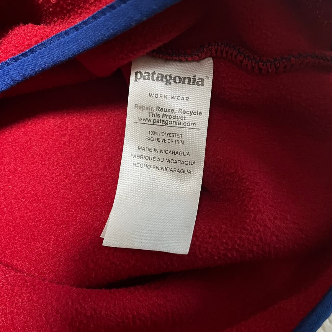파타고니아 신칠라 네이비/레드 상품이미지4