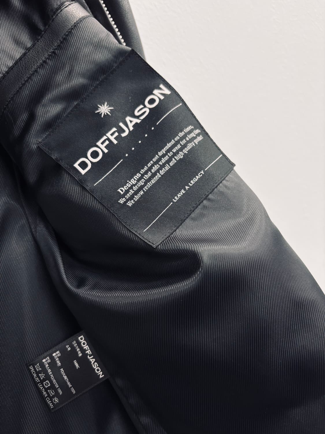 도프제이슨(DOFFJASON) 오버핏 비건 레더 자켓 상품이미지4