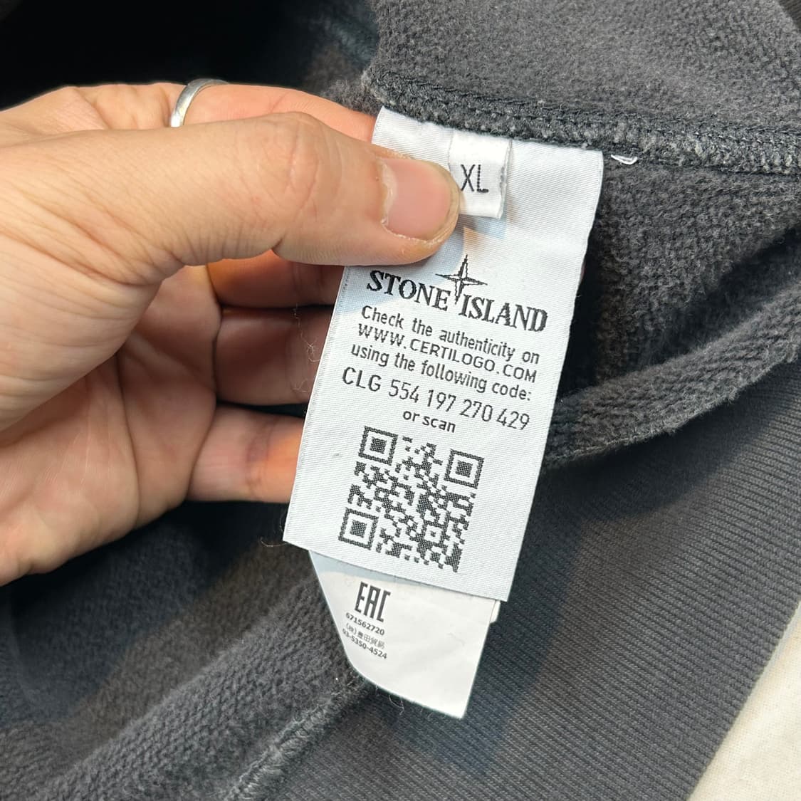 XL) 스톤아일랜드 와펜 맨투맨 스웨트셔츠 정품 상품이미지9