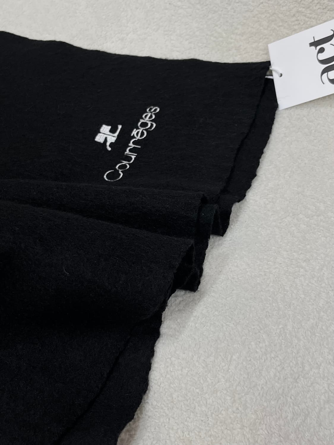 COURREGES 꾸레쥬 머플러 블랙 상품이미지10