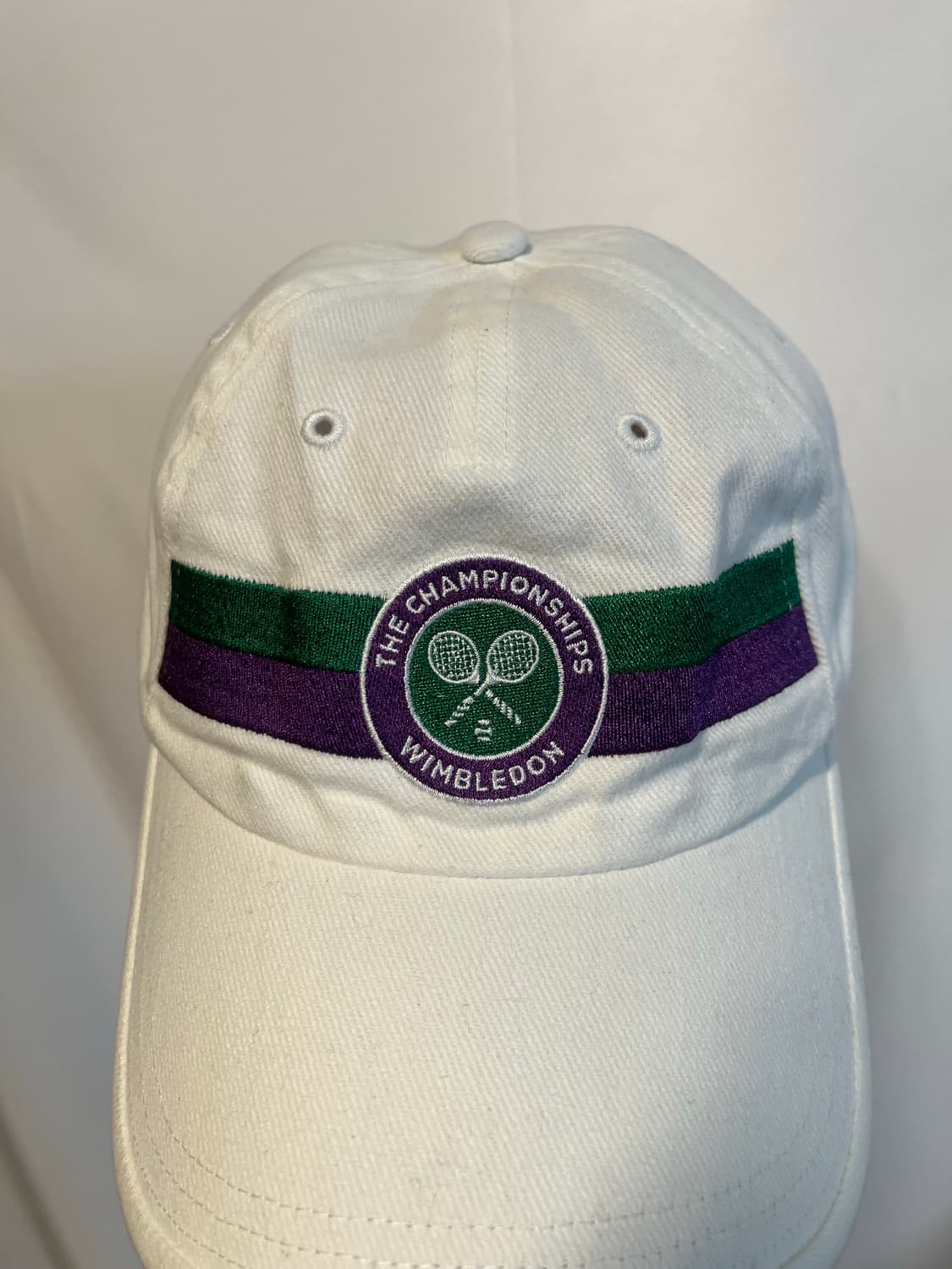 WIMBLEDON 윔블던 빈티지 프로모 테니스 자수 6패널 캡 모자 상품이미지3