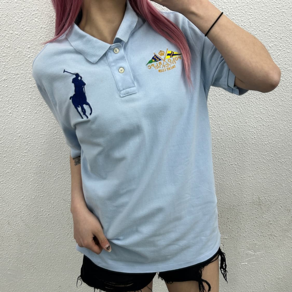 폴로 랄프로렌 빅포니 소라맛 pk반팔 XL 상품이미지1