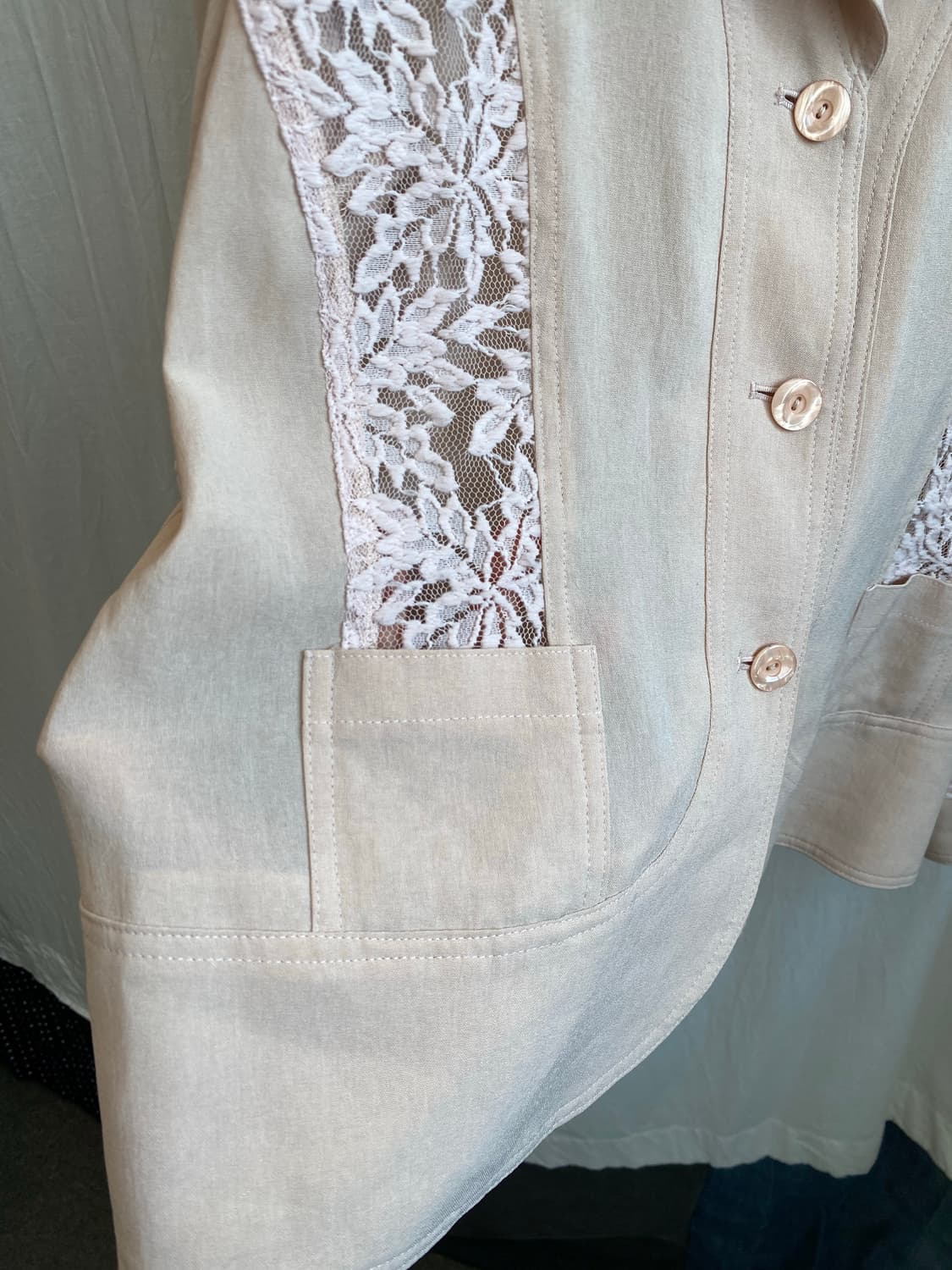 연핑크 레이스 자켓(M-L) 상품이미지6