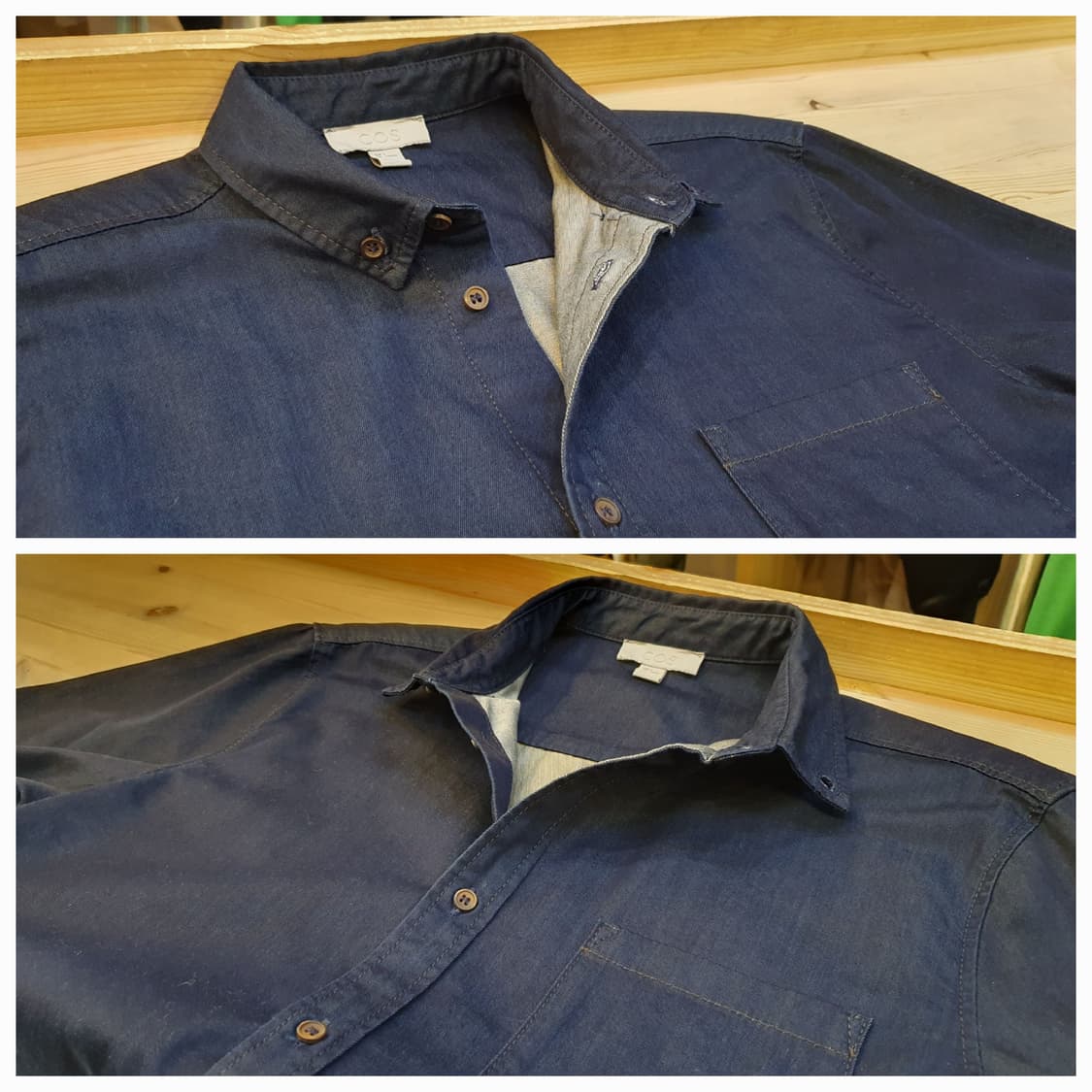 (새상품)95.COS 데님 셔츠 상품이미지4