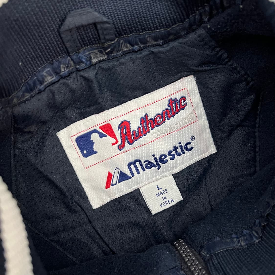마제스틱 뉴욕 양키스 오버사이즈 오왼 바시티 자켓 상품이미지7
