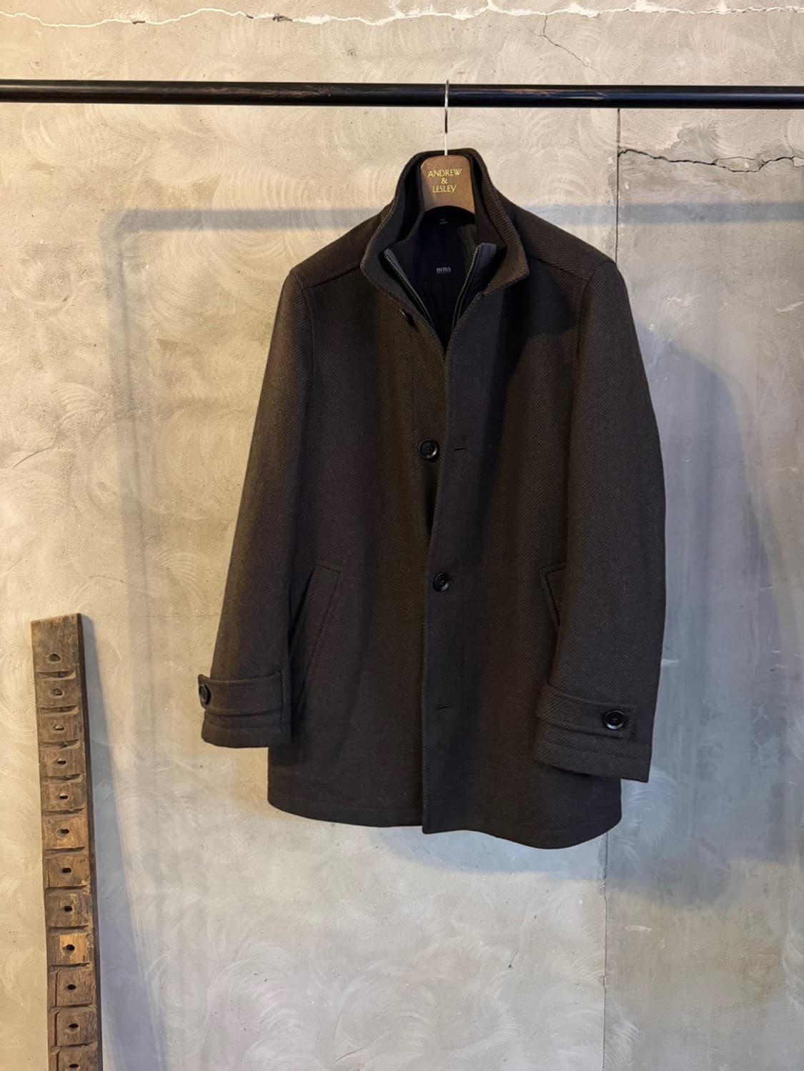 휴고보스 플란넬패브릭 유틸리티코트 105 상품이미지2