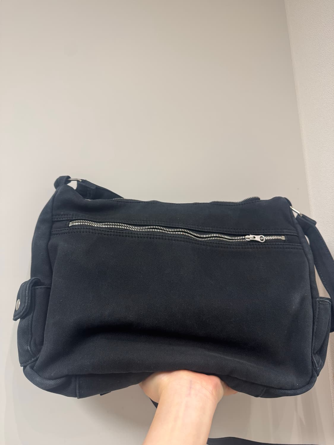 더콜디스트모먼트 빈티지 포켓 크로스백 블랙 상품이미지4