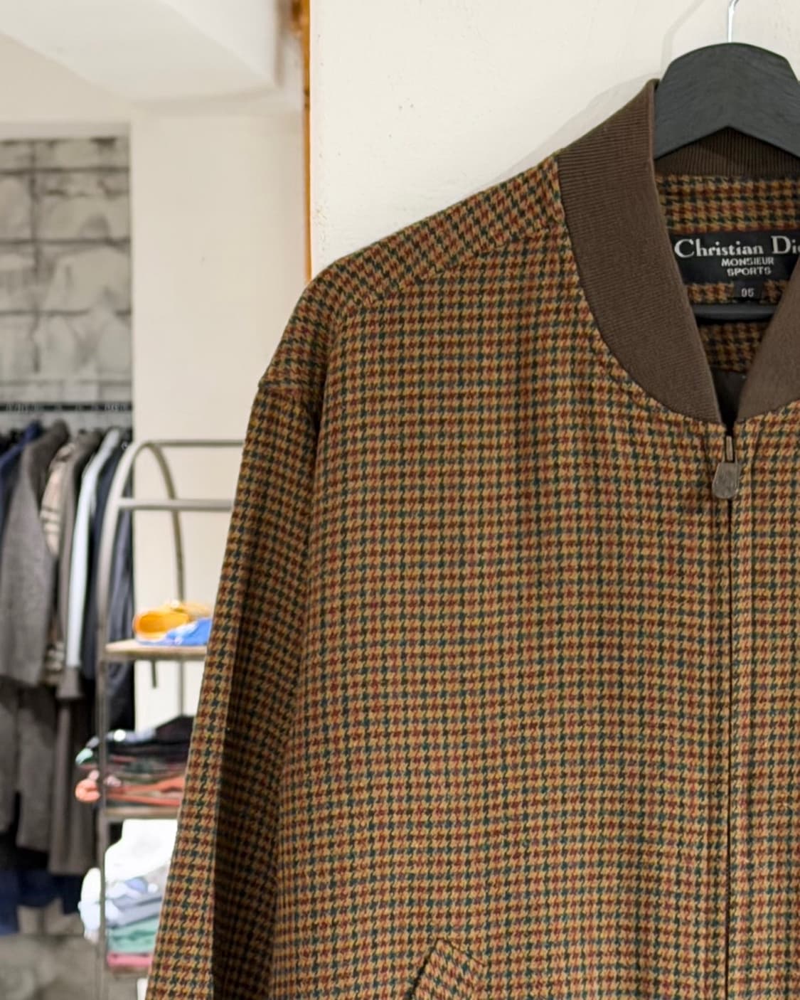 크리스찬 디올 무슈 스포츠 브라운 하운드투스 체크 블루종 상품이미지2