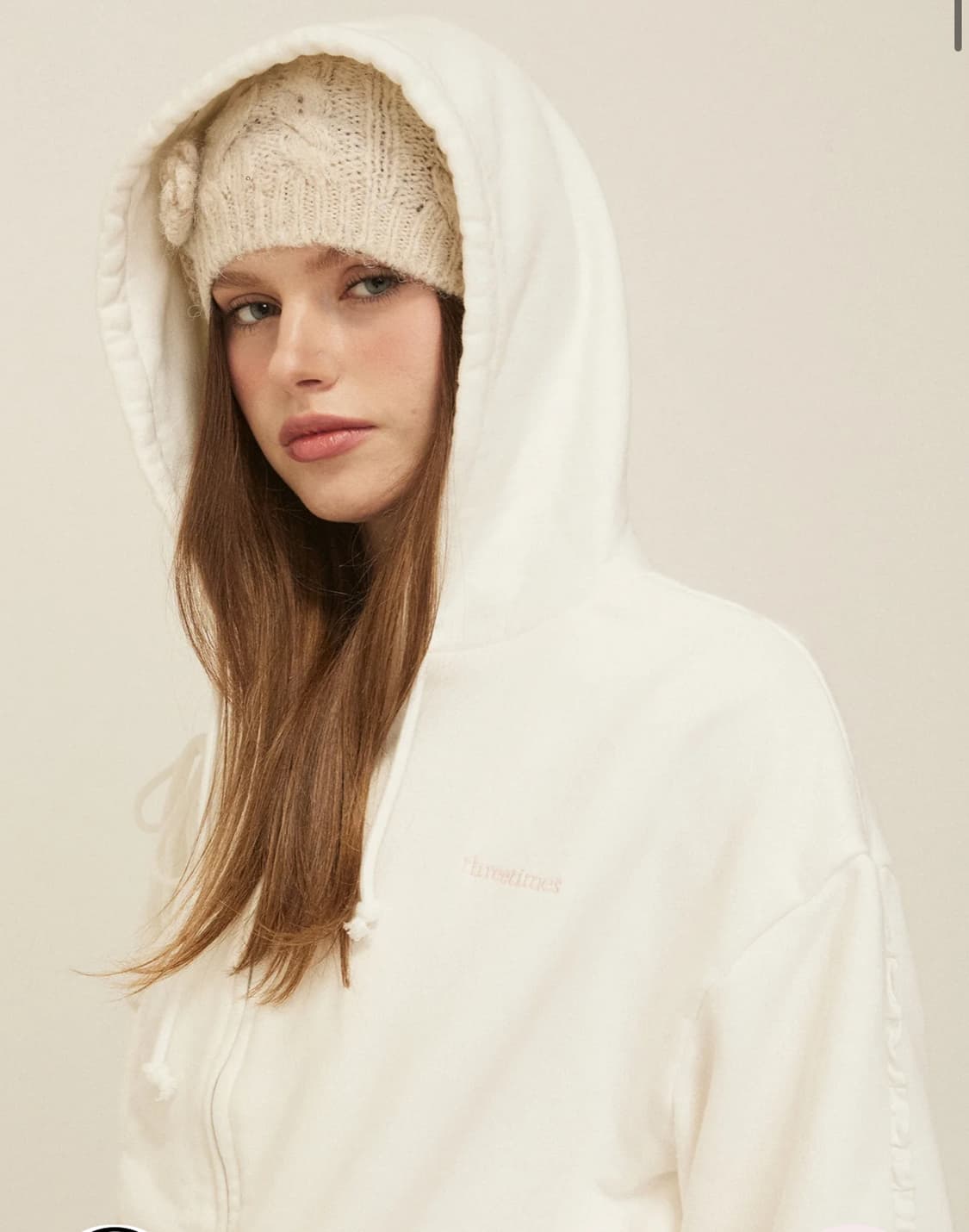 쓰리타임즈 위스퍼 후드집업 후디 상품이미지2