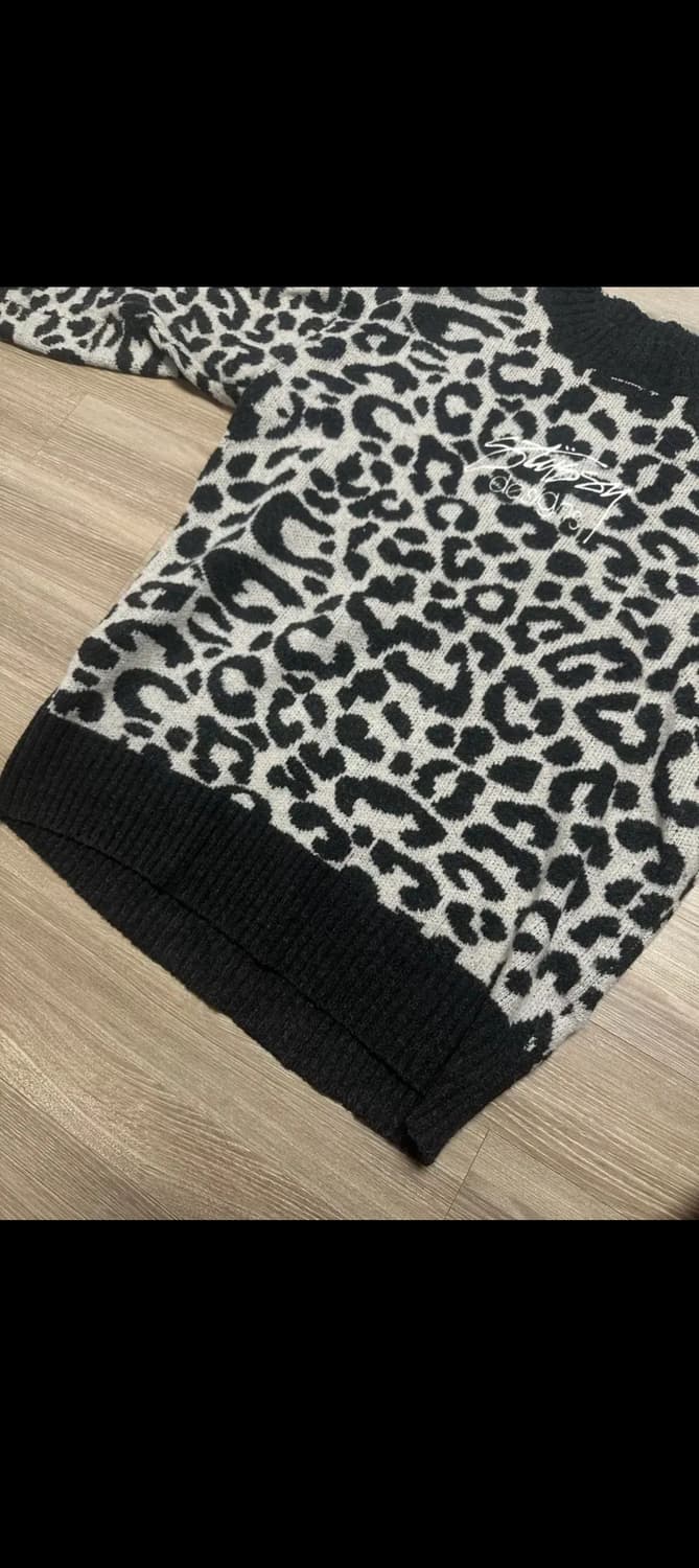 일본판 스투시 레오파드 니트 상품이미지3