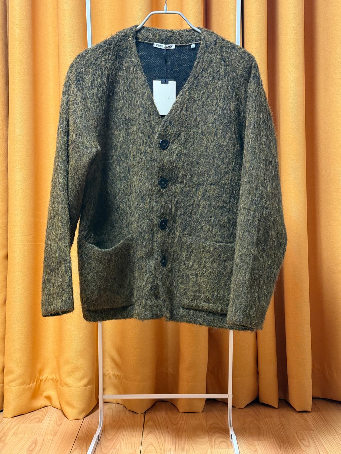 [48] 아워레가시 모헤어 가디건 올리브 멜란지 상품이미지1