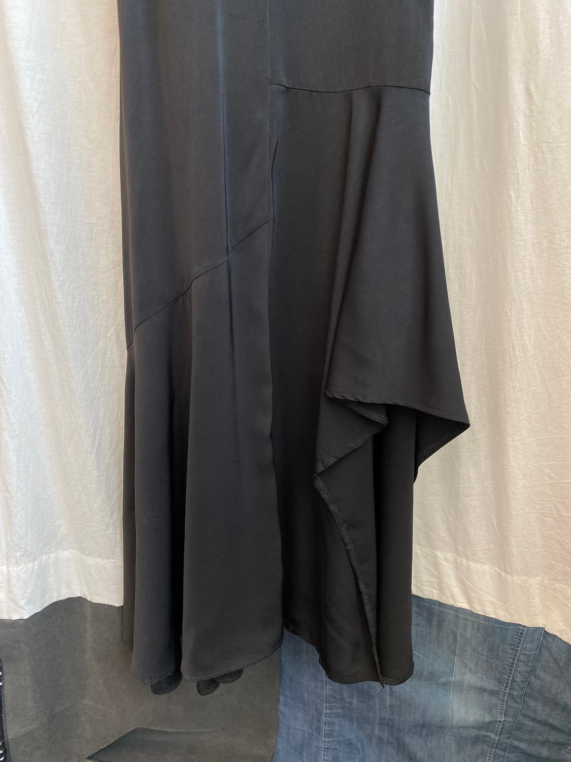 GRL 블랙 언발란스 민소매원피스(M) 상품이미지5