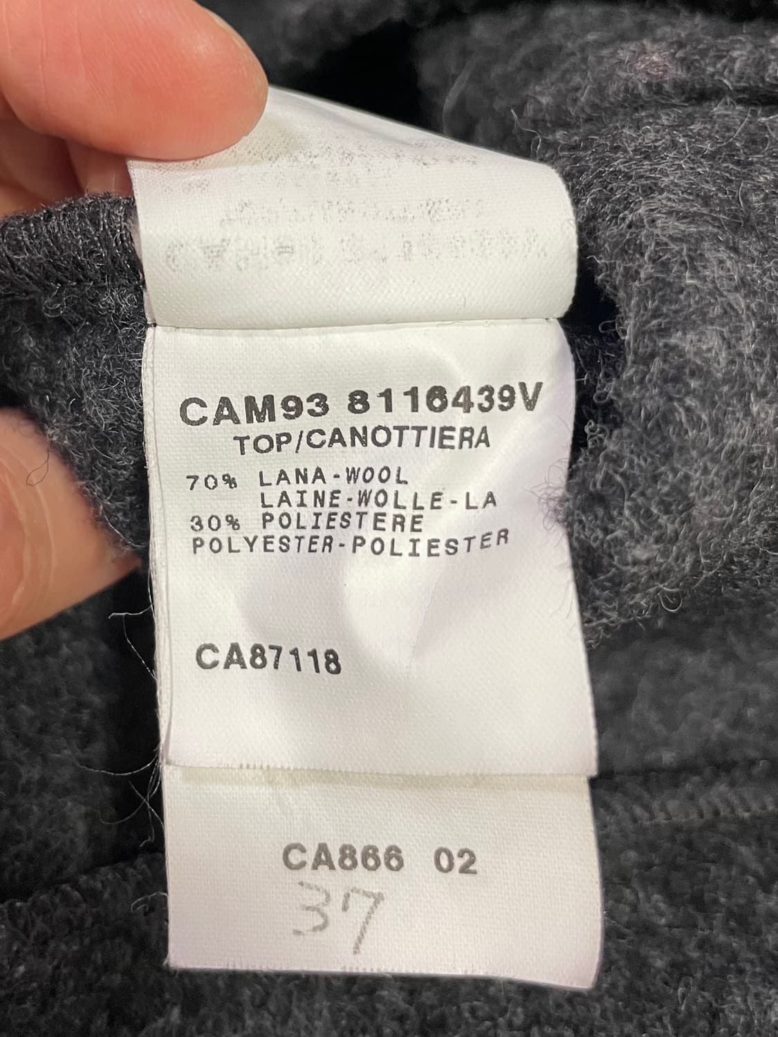 막스마라 막스앤코 라나 울 탑 울 터틀넥 나시 상품이미지5