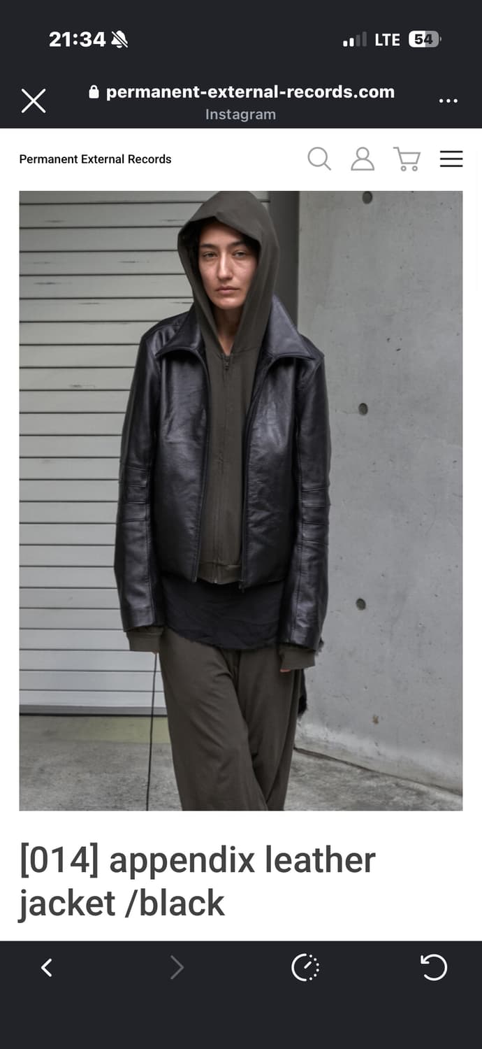 머듈 appendix leather jacket black 4 상품이미지1