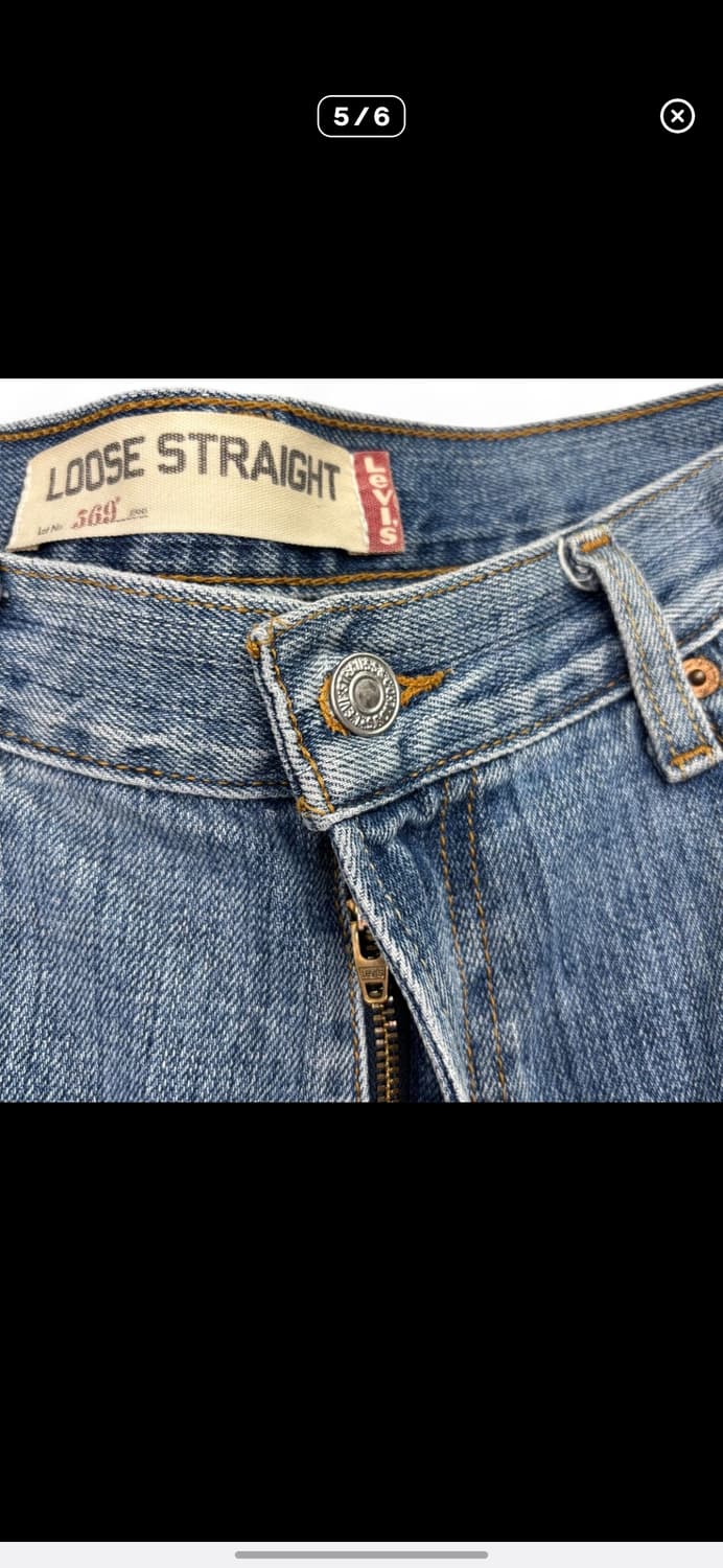00s Levi's 569 루즈 스트레이트 made in mexico 상품이미지6