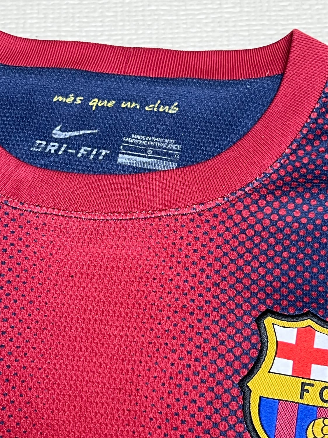 12/13 나이키 바르셀로나FC 홈 메시마킹 롱슬리브 L사이즈 상품이미지4