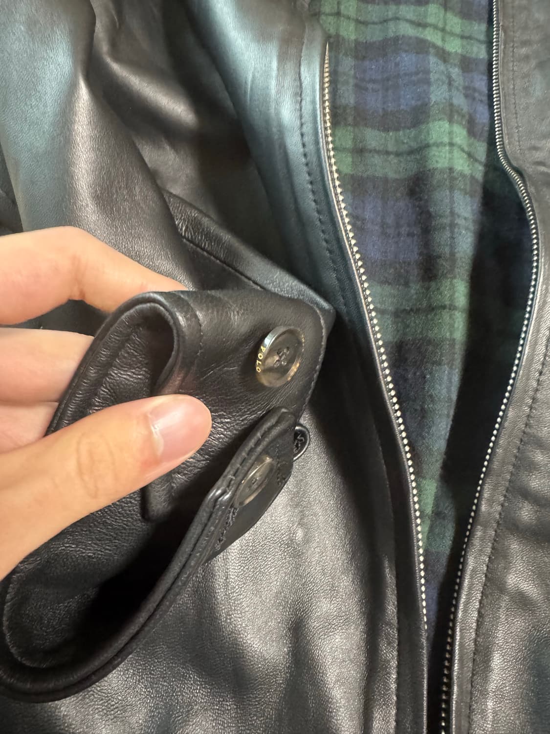 빈티지 폴로 램레더 자켓 상품이미지4