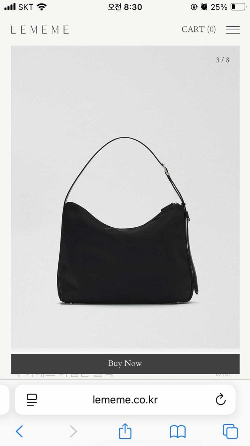 르메메 삭 아네스 나일론 블랙 상품이미지3