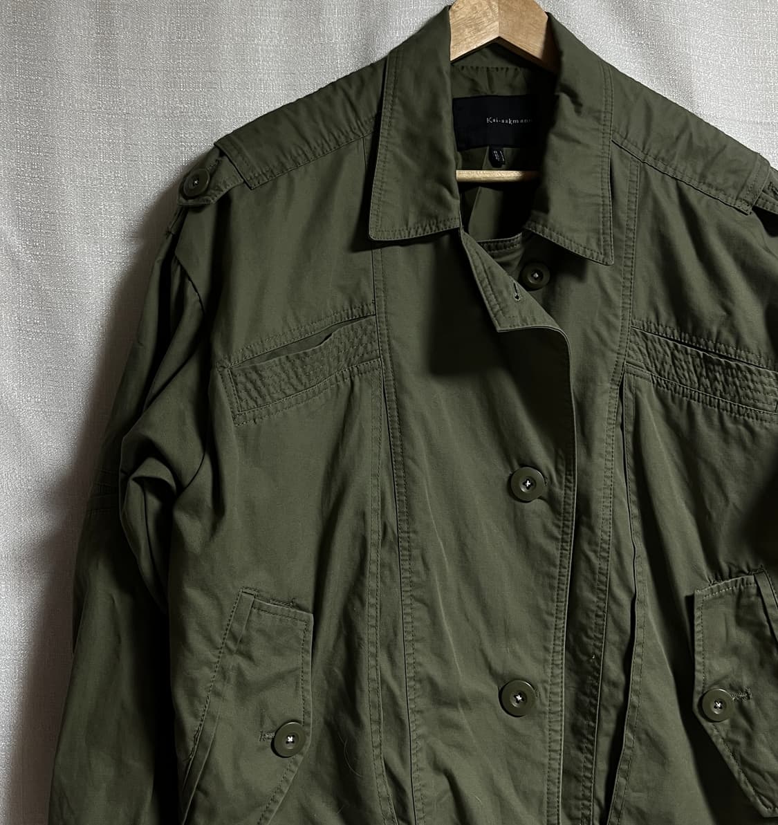 공용 카이아크만 오버핏 크롭 야상자켓 점퍼 S 상품이미지5