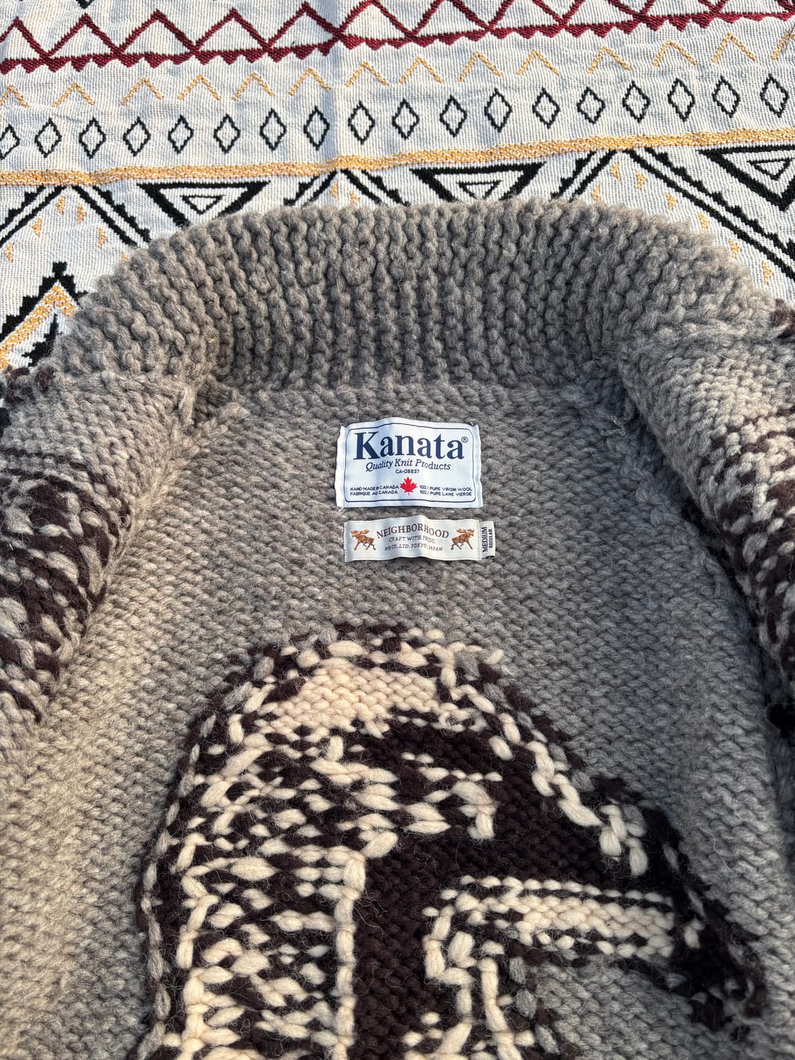 NEIGHBORHOOD × Kanata Cowichan Zip Knit 상품이미지4