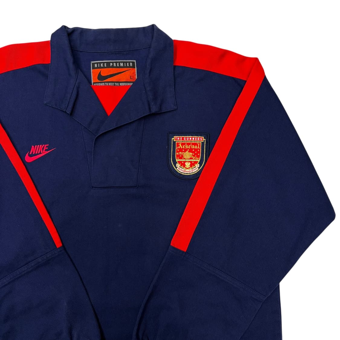 90s 나이키 94-96 아스날 캔버스 코튼 드릴 탑 자켓 L 상품이미지2