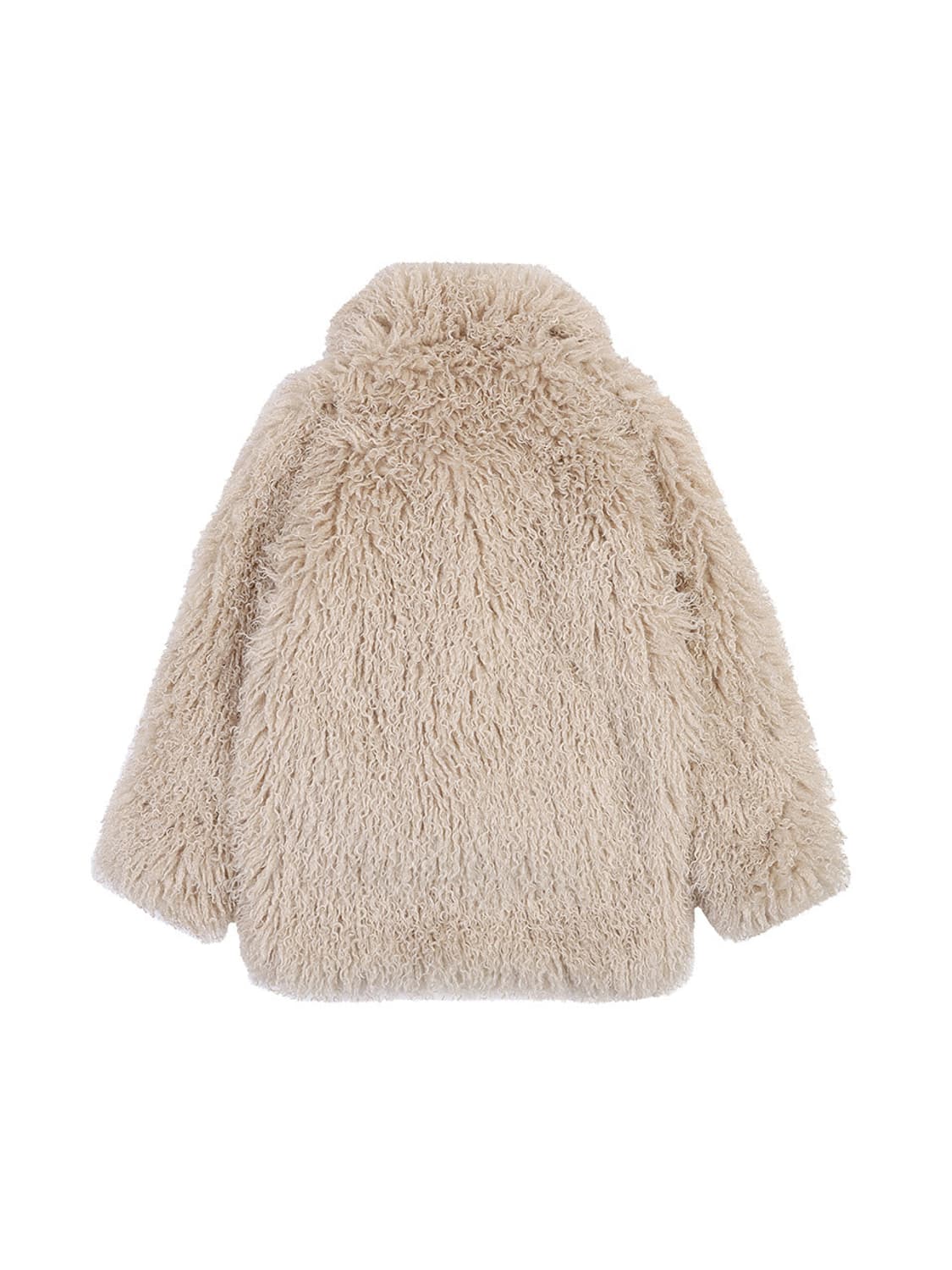 헤어리 퍼 자켓 BEIGE 상품이미지4