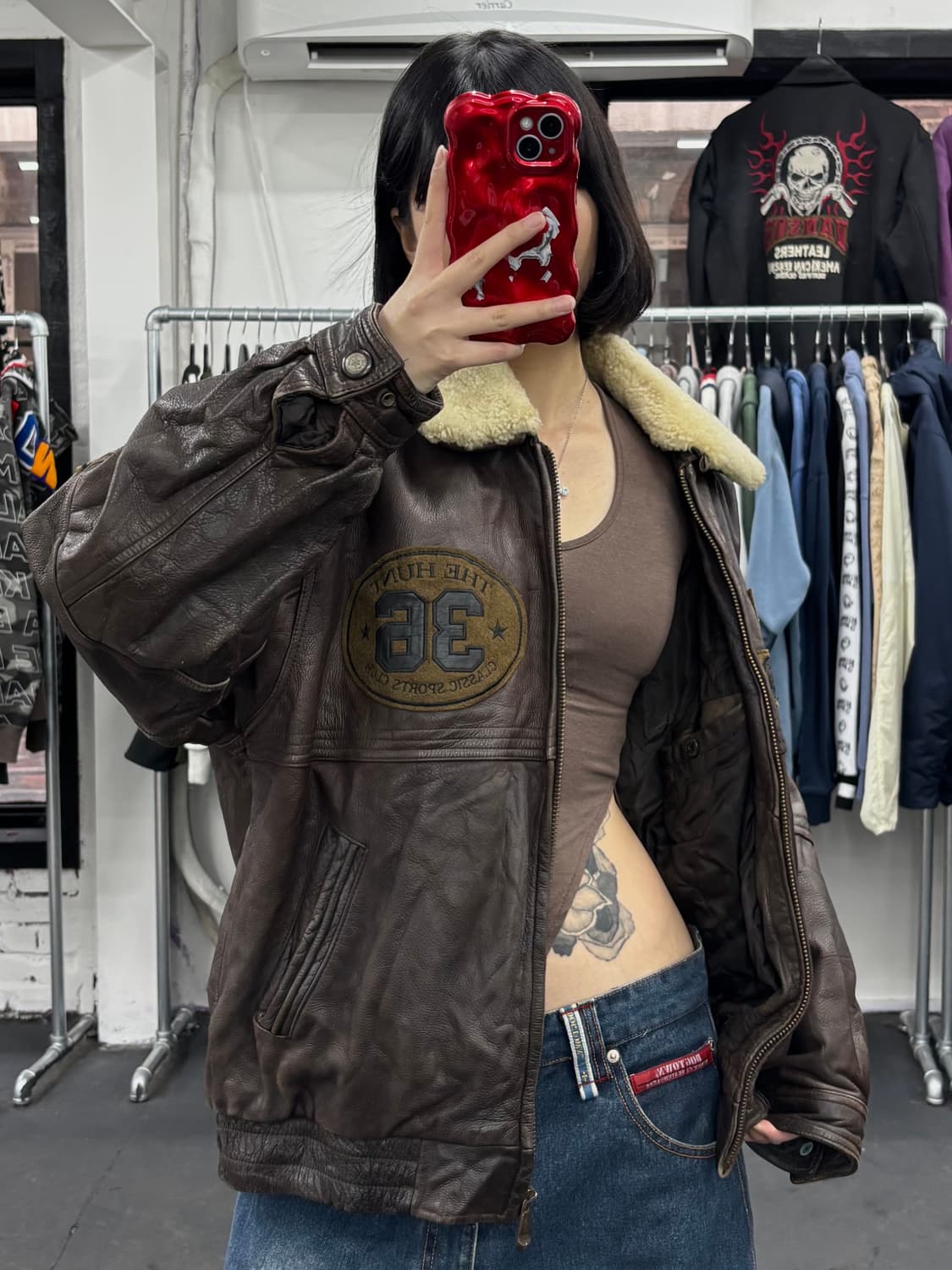 VTG 소가죽 봄버자켓 상품이미지1