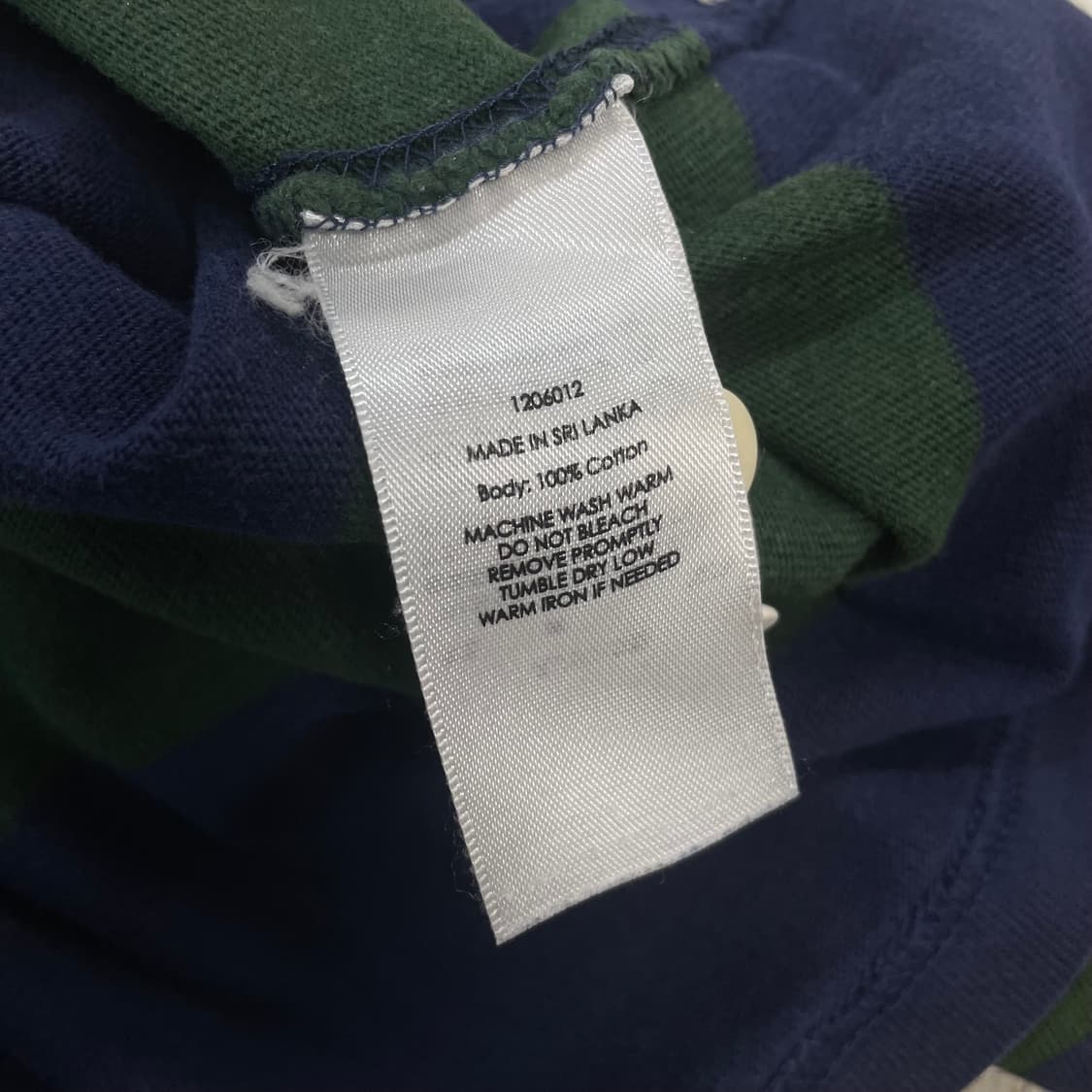 폴로 랄프로렌 크레스트 로고 스트라이프 럭비 티셔츠 상품이미지4