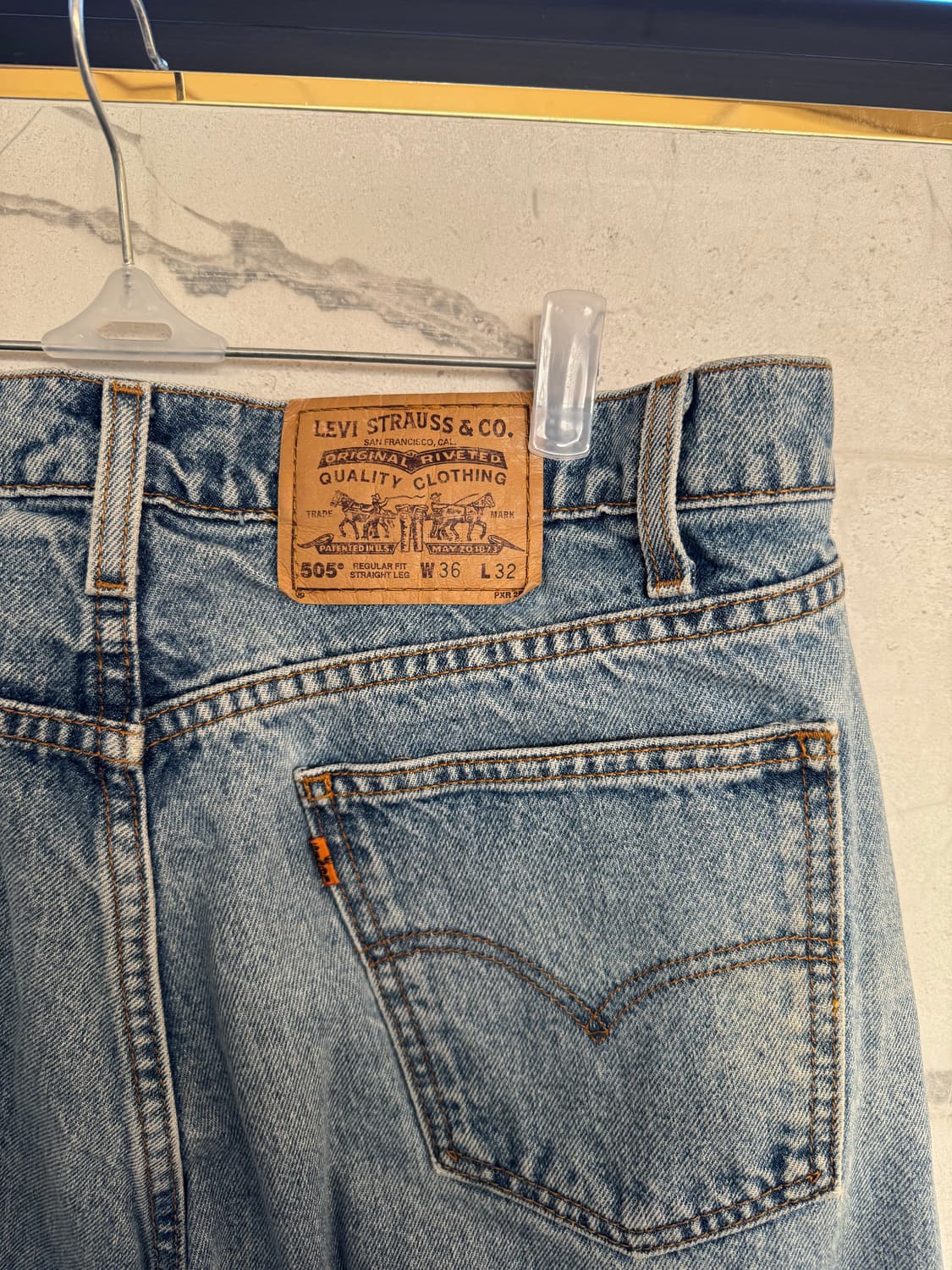 90s 리바이스 505 오랜지 탭 상품이미지1